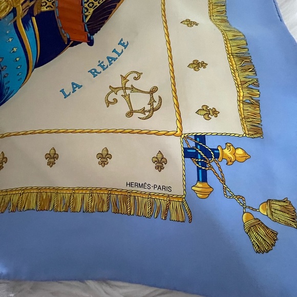 Hermès Vue Du Carrosse La Galere La Reale By H. Grygkar Silk Scarf. - Picture 12 of 16